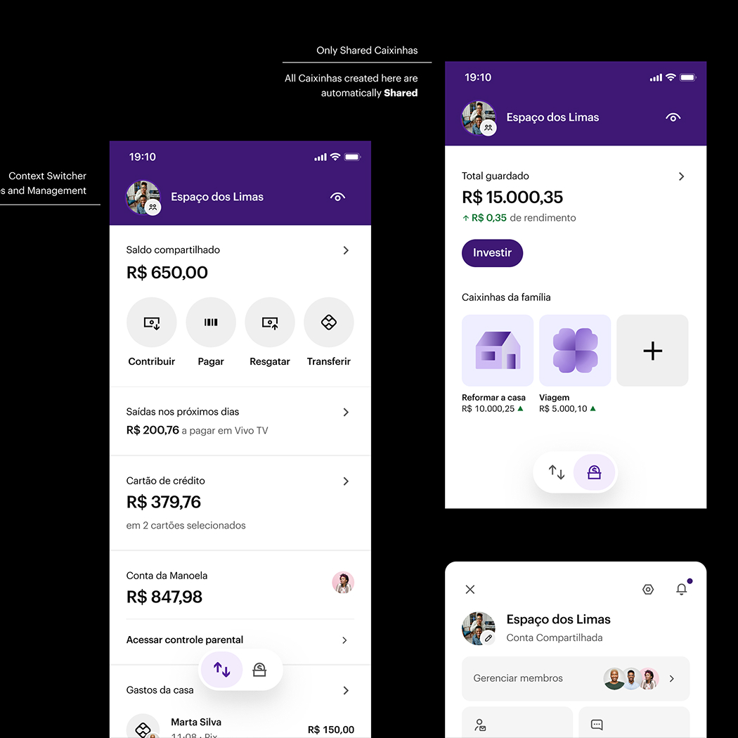 Figma screenshot screenshot detailing the future vision for Shared Balance.
